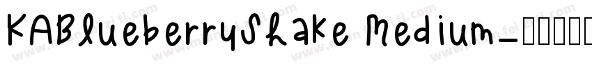 KABlueberryShake Medium字体转换